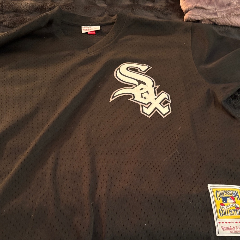 Mitchell & Ness Black Chicago White Sox Tee